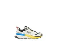 Emporio Armani EA7 Sneakers Crusher Sonic Trail 2.0, Unisex-Erwachsene, 7X000602, Weiß Gelb Hellblau, 42 EU
