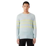 Emporio Armani EA7 - Sweatshirt für Herren, Langärmlig (Hellblau/Gelb) M
