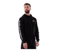 Emporio Armani EA7 Sweatshirt mit Kapuze Logo Series aus Baumwolle für Herren, 7M000568, schwarz / weiß, XL