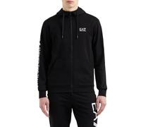 Emporio Armani EA7 Sweatshirt mit Kapuze Logo Series aus Baumwolle für Herren, 7M001047, Schwarz/Weiß, M