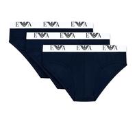 Emporio Armani Herren Slips Bold Monogram 3er-Pack Stretch-Baumwolle Blau M