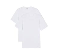 EMPORIO ARMANI Herren T-Shirt, 2er Pack - PURE COTTON, Rundhals, Regular Fit, Baumwolle Weiß / M M Weiß
