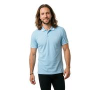 EMPORIO ARMANI Herren Poloshirt - ESSENTIAL, Pique, Logo, Baumwolle, einfarbig Hellblau XL