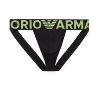 Emporio Armani - Emporio Armani Cotton Jockstrap, Schwarz / Grün - Gr. - XL
