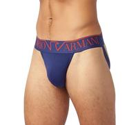 Emporio Armani - Emporio Armani Megalogo Stretch Cotton Jockstrap, Blau - Gr. - L