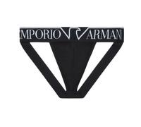 Emporio Armani - Emporio Armani Megalogo Stretch Cotton Jockstrap, Schwarz - Gr. - XL
