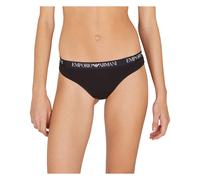 String EMPORIO ARMANI "String ESSENTIAL COTTON 2er Pack", Damen, Gr. L, schwarz, Obermaterial: 95% Baumwolle CO. 5% Elasthan EL., Unterhosen String (62985457-L) schwarz