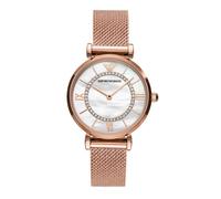 Emporio Armani Gianni T-Bar Mutter der Perle Zifferblatt Damenuhr AR11320