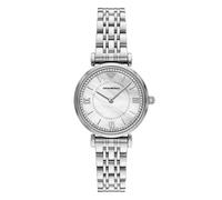 Emporio Armani Gianni T-bar Silber Damen Armbanduhr AR11701 Einheitsgröße