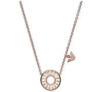 Emporio Armani Halskette Für Frauen, Länge: 420mm + 50mm, Größe Runder Anhänger: 13X13X2mm Rose Gold Sterling Silber Halskette, EG3457221