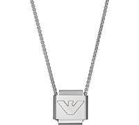 EMPORIO ARMANI Halskette Für Männer Essential, Länge: 525mm, Breite: 18.5mm Silber Edelstahl Halskette, EGS2915040