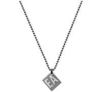 Emporio Armani Halskette Für Männer Essential, Länge: 525mm / Größe Anhänger: 18mm X 16mm X 2mm Gunmetal Edelstahl Halskette, EGS2754060