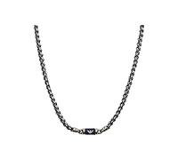 Emporio Armani Halskette Für Männer, Länge: 525mm +/- 5mm / Größe Anhänger: 18.4mm Silber Edelstahl Halskette, EGS2605040