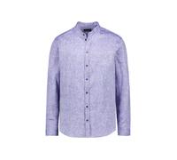 EMPORIO ARMANI Hemd Herren Regular Fit Langarm Leinen blau, XXL