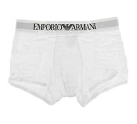 Emporio Armani Trunks mit Logo-Bund in Weiss, Größe S