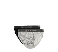 Emporio Armani Herren 2-pack Brief Pure Cotton Slip, Weiß, L EU
