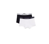 Emporio Armani Underwear Herren 111210CC717 Retroshorts, Mehrfarbig (Nero/Grigio 03320), Medium (2er Pack)