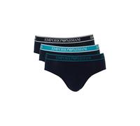 EMPORIO ARMANI Herren 3-Pack Brief Slip, Armani Blu/Armani Bl, L