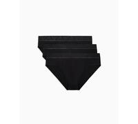 EMPORIO ARMANI Herren 3-Pack Brief Slip, Schwarz/Schwarz/Schwarz, M EU