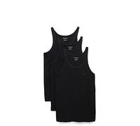 Emporio Armani Herren 3-Pack Tank Top Regular Fit Unterhemd, schwarz, Mittel (3er Pack)