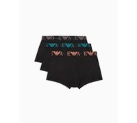 Emporio Armani Herren 3-Pack Trunk Badehose, Black/Black/Black,