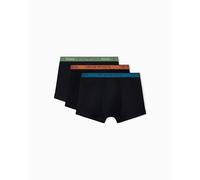 EMPORIO ARMANI Herren Trunks, 3er Pack - CORE LOGOBAND, Shorts, Stretch Cotton Schwarz / L L Schwarz