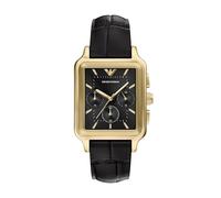 Emporio Armani Chronograph Edelstahl gold, schwarz Herren