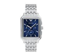 Emporio Armani Herren 38MM Silberfarbene Edelstahl Uhr, AR11750