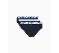 EMPORIO ARMANI Herren 3er-Pack Slip, AR.BLU/AR.BLU/AR.BLU, S