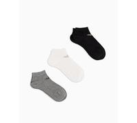 EMPORIO ARMANI Herren 3er-Pack Socken innen, Schwarz/Weiß/Melange, S/M, Schwarz/Weiß/Melange, S/M