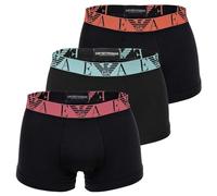Boxershorts EMPORIO ARMANI "Boxershort BOLD MONOGRAM 3er Pack", Herren, Gr. M, schwarz, Obermaterial: 95% Baumwolle CO. 5% Elasthan EL., Unterhosen (72479168-M) schwarz