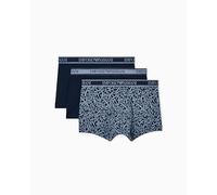Emporio Armani Herren 3er-Pack Trunk Trunks, blau, L