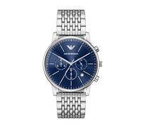 Emporio Armani Chronograph Edelstahl silber Herren
