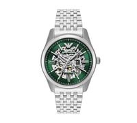 Emporio Armani Herren 43MM Silberfarbene Edelstahluhr, AR60091