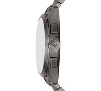 Emporio Armani Herren Armbanduhr Chronograph Gunmetal / Blau AR11481