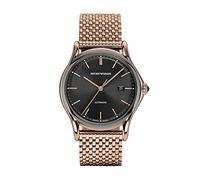 Emporio Armani - Herren-Automatik-Dreizeiger-Datumsuhr, roségoldfarbene Edelstahluhr, ARS3024