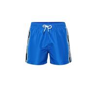 EMPORIO ARMANI Herren-Badehose mit Logo-Tape, 10,2 cm, Ultramarinblau/Ausflug, einfarbig (Getaway Solids), XL