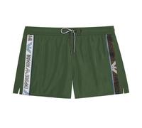 Emporio Armani Herren Badehose Swimshorts Badeshorts mit Logoband, Farbe:Oliv, Artikel:-00284 Military Green, Größe:L