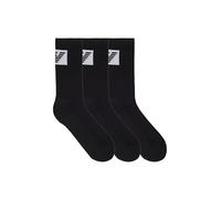Emporio Armani Herren Basic Sponge 3er-Pack Socken kurz schwarz TU, Schwarz, Einheitsgröße