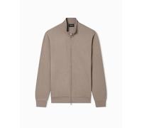 Emporio Armani Herren Basic Terry Open Sweatshirt (1er Pack), braun, L