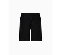 Shorts EMPORIO ARMANI "Shorts ICONIC PIQUET", Herren, Gr. L, N-Gr, schwarz, Obermaterial: 54% Polyester PES. 39% Baumwolle CO. 7% Elasthan EL., Hosen (46734837-L) schwarz