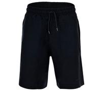 EMPORIO ARMANI Herren Bermudashorts - LINEN BLEND, Bermuda, Leinen-Viskose-Mix Blau 2XL