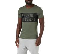 EMPORIO ARMANI Herren Bold Logo Crew Neck T-Shirt, Military/Black, M