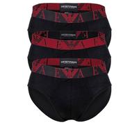 EMPORIO ARMANI Herren Slips, 3er Pack - BOLD MONOGRAM, Briefs, Stretch Cotton Schwarz 2XL