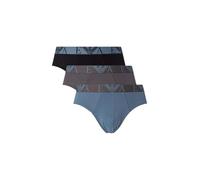 Slip mit elastischem Label-Bund im 3er-Pack S men Jeansblau