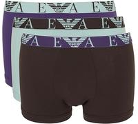 Emporio Armani Herren Bold Monogram 3-Pack Trunk, Braun, XL, braun, XL