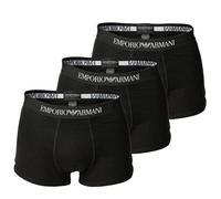 Emporio Armani Boxershorts 3er-Pack, 100% Baumwolle, Herren Größe S, Schwarz