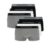 Emporio Armani Herren Boxershorts 111357-CC717 6er Pack, Farbe:Mehrfarbig, Wäschegröße:M, Menge:6er Pack (2X 3er), Artikel:-02910 White/Black/Grey