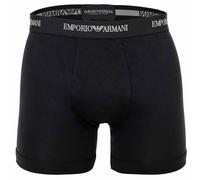 EMPORIO ARMANI Herren Boxershorts, 3er Pack - CORE LOGOBAND, Boxer, Stretch Cotton Schwarz / 2XL XXL Schwarz