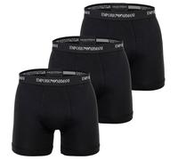 EMPORIO ARMANI Herren Boxershorts, 3er Pack - CORE LOGOBAND, Boxer, Stretch Cotton XXL Schwarz